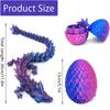 3D-печатный дракон, шарнирный дракон и яйцо для украшения дома, офиса, автомобиля