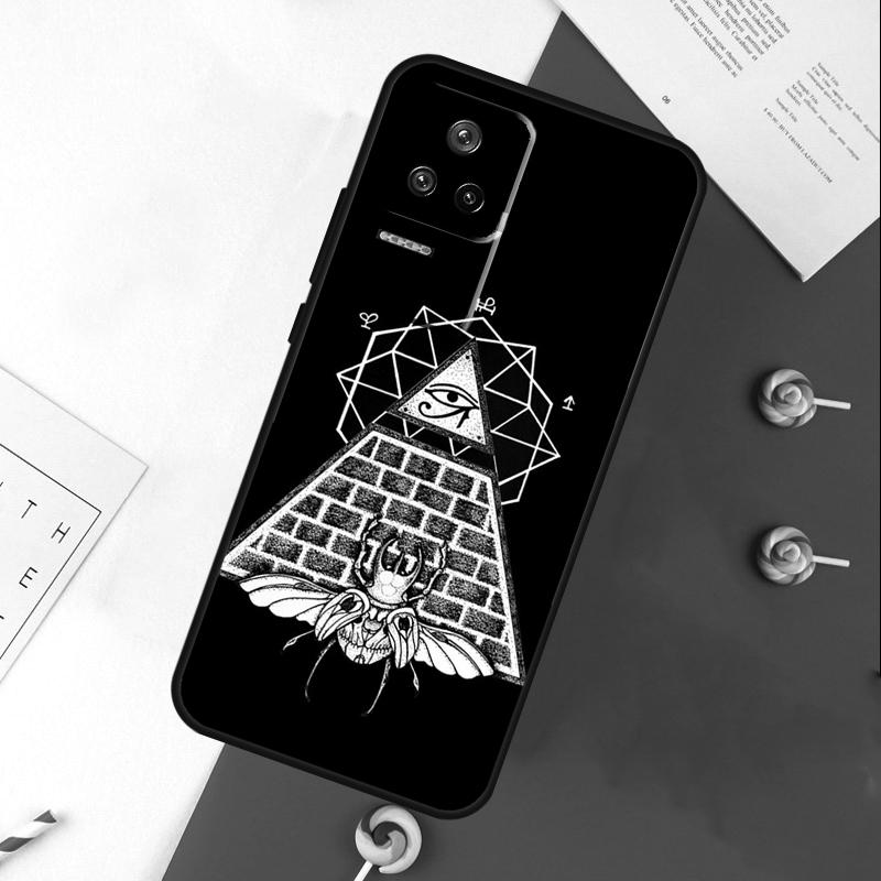 Чехол-крышка с символом Глаз Пирамиды для Xiaomi 13T 11T 12T 14T Pro 13 14 15 Ultra POCO X7 Pro X3 X5 X6 F5 F6 M6 Pro