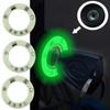 5 Pcs Motorcycle Electric Car Luminous Ignition Key Ring Cover Stickers Decorative Light Switch Ring Fluorescent Sticker