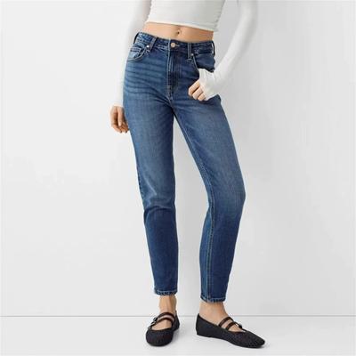 Женские джинсы с высокой талией, эластичные, узкие, узкие джинсы для женщин