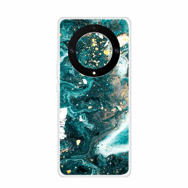 For Honor Magic 5 Lite 5G Cases 6.67" Marble Clear Soft TPU Silicone Back Covers for Huawei Honor Magic5 Lite Transparent Coque