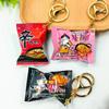 Simulation Korean Bagged Turkey Noodle Spicy Ramen Instant Noodle Pendant Korean Turkey Noodle French Fries Food Play Gacha Pendant
