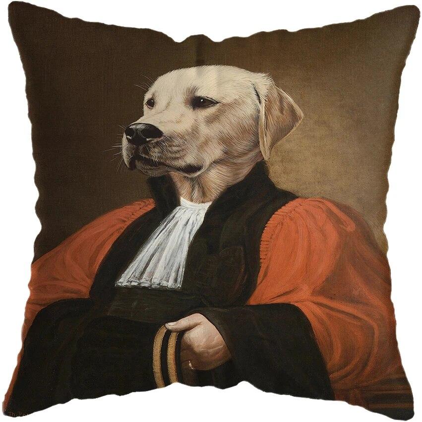 Винтажная картина кошка собака животное наволочка автомобильный декор наволочка домашний диван-кровать наволочка