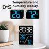 Многофункциональный большой экран цифровой будильник регулировка яркости влажность температура дисплей настольные часы