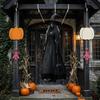 Ghost Skull Bride Wizard Pattern 2D Halloween Spooky Hanging Flag Spooky Atmosphere Banner  Party