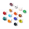 10pcs/lot Colourful Lampwork Beads Cute Mushroom Shape Loose Glass Beads For Jewelry Making DIY Craft Necklace Bracelet Findings