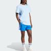 adidas Оригинальная графическая свободная футболка женские топы розовый синий IZ0107