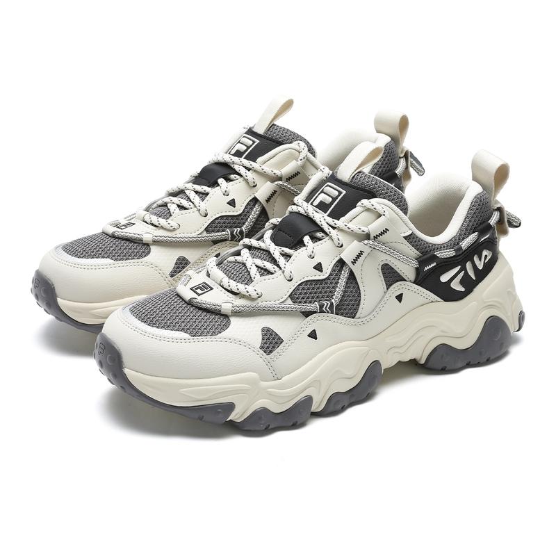 New FILA Running Abrasion Resistant Moisture Wicking Lightweight Low Top Running Shoes Men's White Gray F12M442115FAG