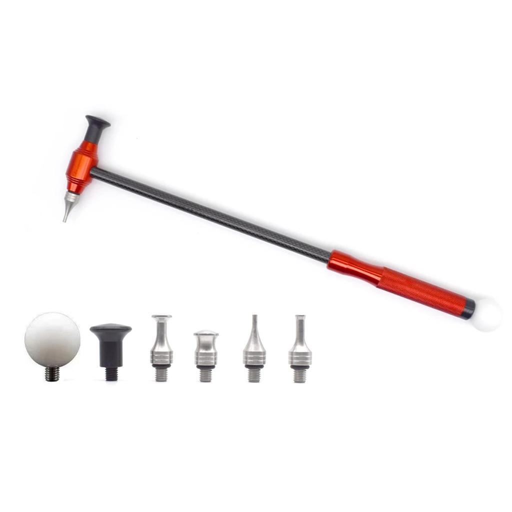 Инструменты для беспокрасочного удаления вмятин на автомобиле, регулируемый по длине карбоновый молоток, аксессуары PDR, инструменты для ремонта вмятин на автомобиле, титановый сплав Fi Car K0D6