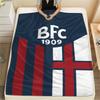 Bologna FC 1909 pattern Flannel Blanket, High quality Comfortable for All Seasons, Home Decor, Warmth and Comfort, Perfect for Gifts.