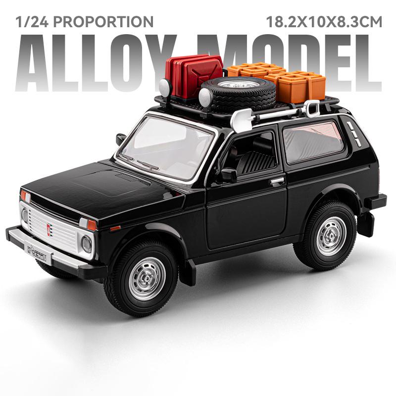 1:24 Русская LADA NIVA ДИКАЯ ВЕРСИЯ Внедорожник Металлический Литой Модель Автомобиля Настольный Дисплей Коллекционный Орнамент Праздник