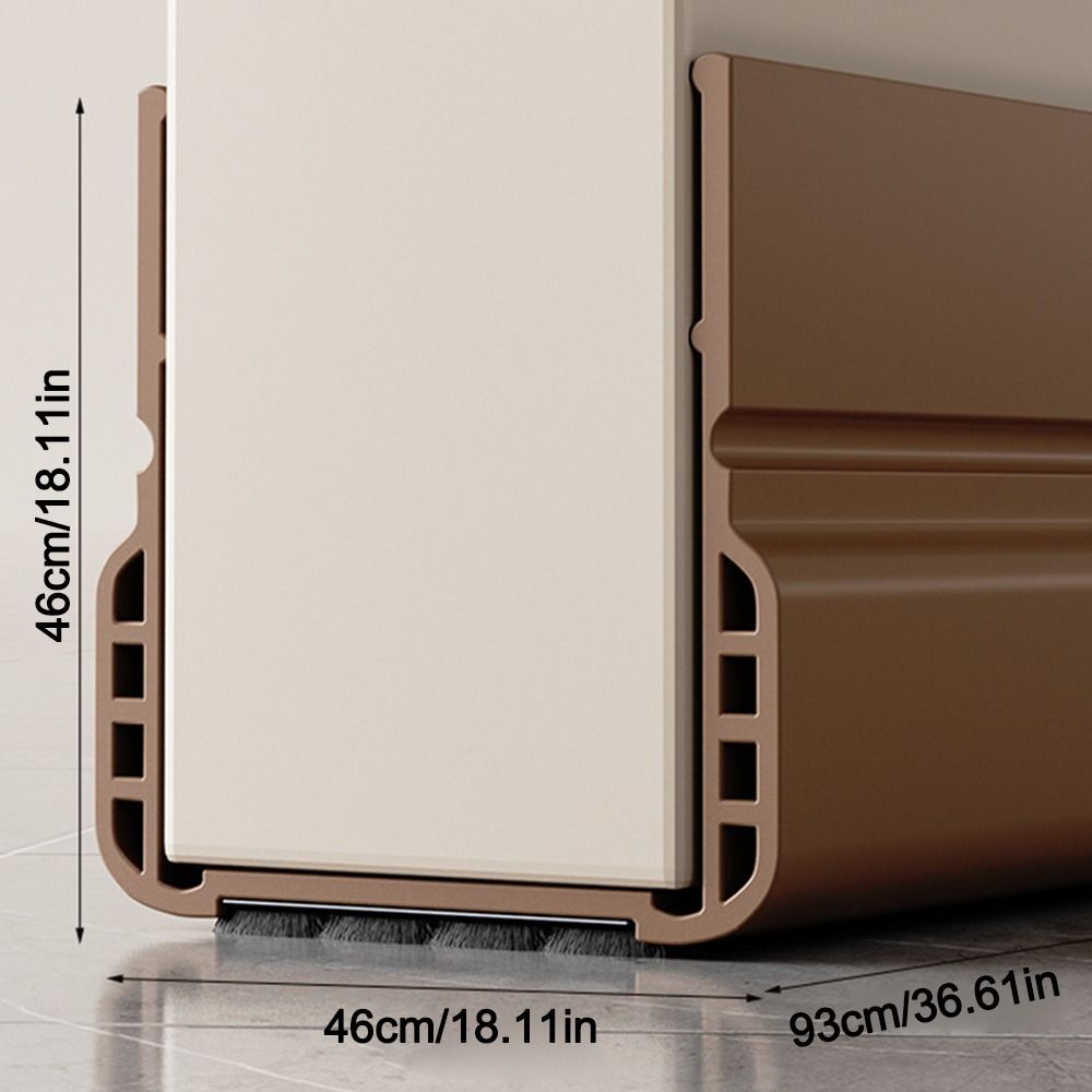 Windproof Dustproof Door Bottom Seal Strip Under Door Draft Stopper  Door Thickness 3.5-5cm