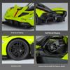Новый 1:32 Aston Martin Valkyrie AMR 001 Супер спортивный автомобиль Литой металлический сплав Модель автомобиля Звук и свет Коллекционирование хобби Подарок на день рождения