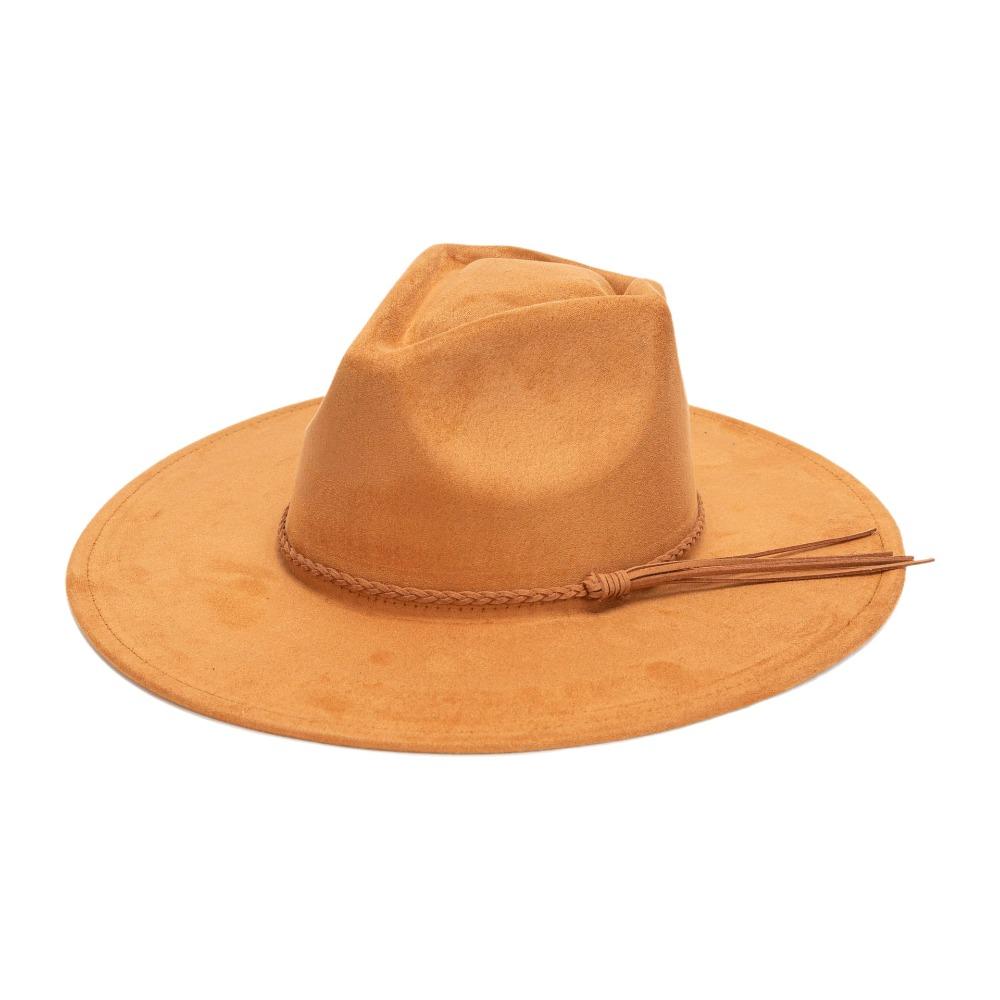 Heart Design Wide Brim Hat Wide Brim Panama Hat Classical Vegan Suede Hat