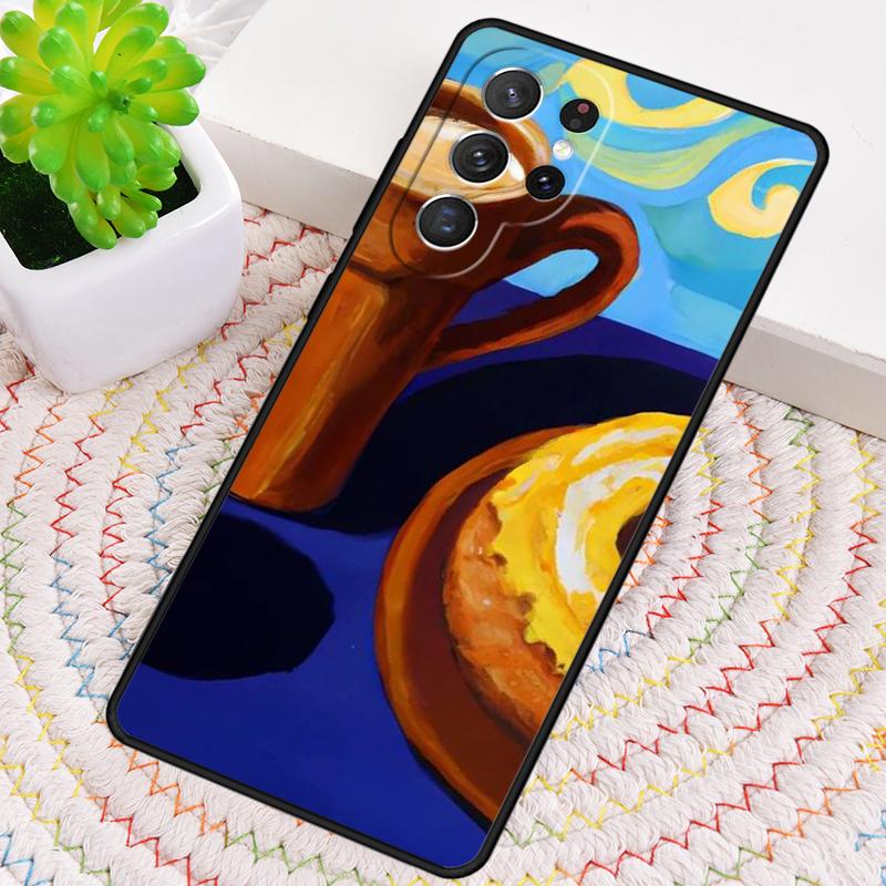 Чехол для телефона 'Сладкий десерт с пончиком и кофе' для Samsung Galaxy note 10 pro S26 Ultra S23 S24 FE S25 S21 S22 PLUS ударопрочный