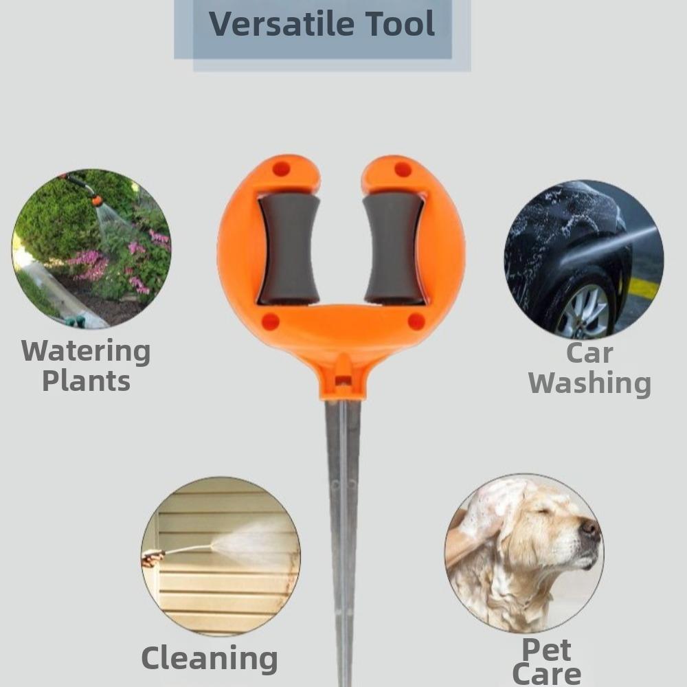 Durable Hose Guide Holder Roller Top Hose Guide Spike Practical Garden Hose Guide Lawn Watering