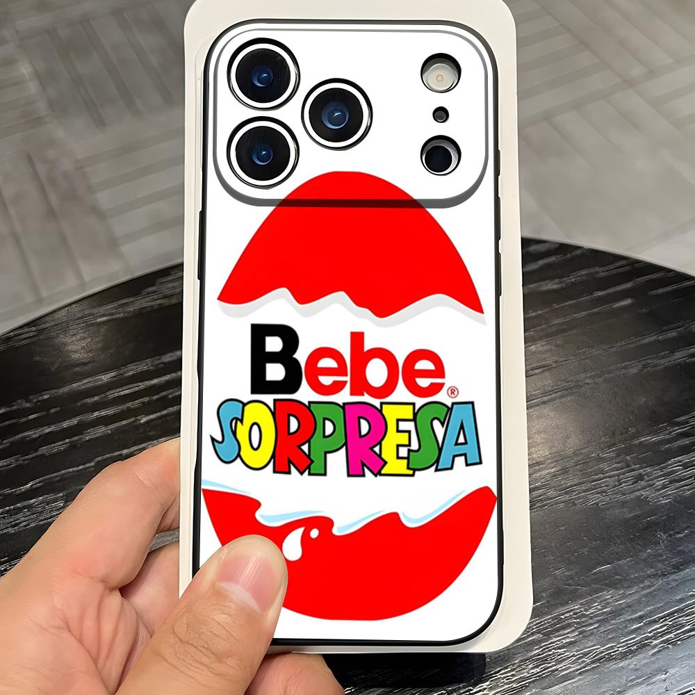 Чехол-аккумулятор Trolly Egg K-KINDER JOY с сюрпризом для IPhone 17 Pro Max 16 15 14 Pro Max 13 11 X Xs Xr 8 7Plus Силиконовый чехол