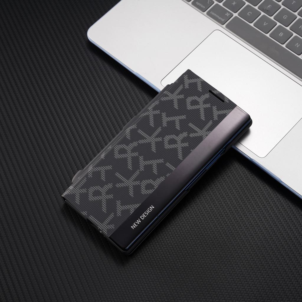 Чехол-книжка Smart View из кожи для Samsung Galaxy Z FOLD 7 5G с держателем для стилуса, для Galaxy ZFold 7 6 5 4 3, с окном, подставка