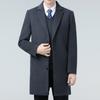 New Double-sided Cashmere Coat for Men, Medium-length Down Lining, Thickened Suit Collar, Winter Wool Woolen Coat