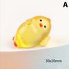 Светящийся в темноте цыпленок, Мини-фигурка цыпленка из смолы, Светящаяся статуэтка курицы, Миниатюрный ландшафтный сад, Декор для DIY