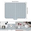 Food Grade Silicone Water Filter Pad Dish Fruit Vegetable Drain Drying Mat Non-slip Tableware Mat Heat-Resistant Kitchen Tool