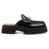 Gucci Женская мюля Horsebit 'Черный' Женская 764207 DS800 1000
