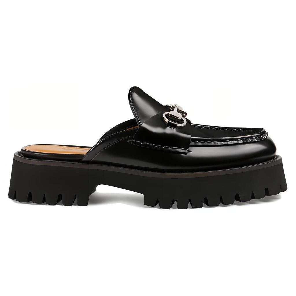 Gucci Женская мюля Horsebit 'Черный' Женская 764207 DS800 1000