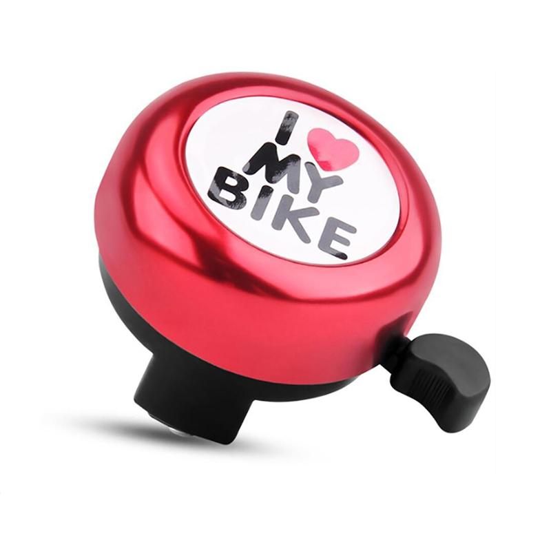Heart "I LOVE MY BIKE" Bike Bell for Kids, 54mm Classic Bell Fun Gift for Children's Bicycles Cycle Bell