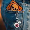 Eyeball Keychain Handmade Clay Craftsmanship Key Chain UV Resin Sealed Keyring Horror Movie Decoration