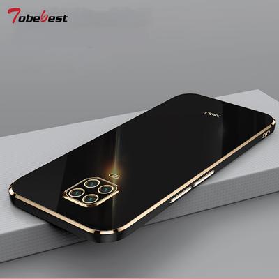 Высококачественный силиконовый чехол для телефона с покрытием для Xiaomi Redmi Note 9 Pro Max 9S, мягкий чехол с прямым краем и мягкой задней крышкой