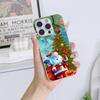 Чехлы для телефонов Ae116 Merry Christmas Happy New Year art из гальванизированного стекла для Samsung S25 Ultra iPhone 16 Xiaomi Redmi, полная защита объектива, задняя крышка