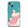 Смешной чехол для телефона с уткой для iPhone 17 Air 16 Plus 13 15 14 12 11 Pro MAX 7 8 SE Мягкий ТПУ Ударопрочный чехол Funda