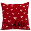 Кросс-бордер День святого Валентина Красная плюшевая подушка-плед в форме сердца для декора домашнего дивана.