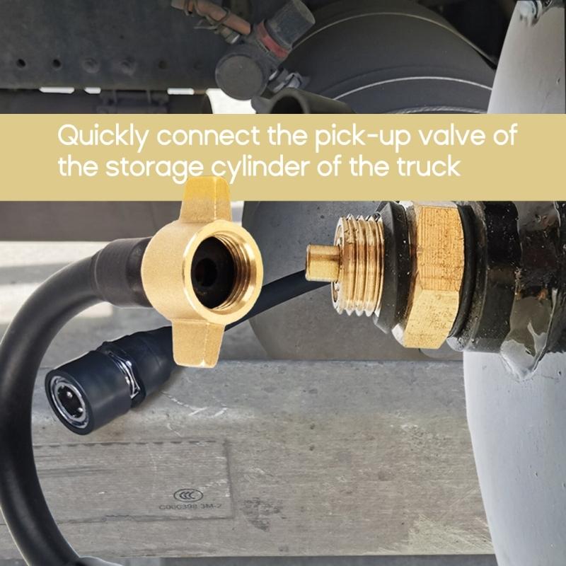 20cm Heavy Duty Truck Air Tank Air Intake Connector Rubber Connecting Pipe with SP20 Thread for Truck Trailer Air Tank Durable