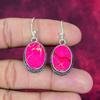 Pink Sea Sediment Earrings, 925 Solid Sterling Silver Gemstone Jewelry, Handmade Earrings, For Thanksgiving
