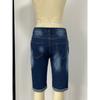 2026 New Fashionable Stretchy Personalized Casual Ripped Jeans Men's Cropped Pants