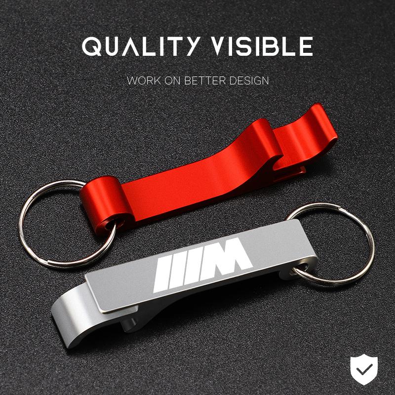Personalized Beer Bottle Opener Keychain Custom Engraved Keyring For BMW M3 M4 M5 G42 G30 G20 E39 E36 E87 E53 F44 F07 Stickers AJ4