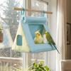 Bite Resistant Hanging Parrot Nest Breathable Net Bird House Triangle Bird Hammock  Bird Cage