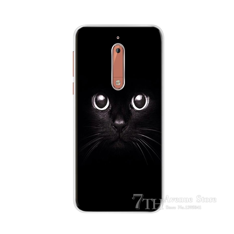 Чехол для Nokia 5 5.2" Мультяшный Мягкий Силиконовый TPU Чехол для Телефона Для Nokia 5 Nokia5 Глобальный Двойной TA-1024 TA-1053 TA-1044 Задняя Крышка