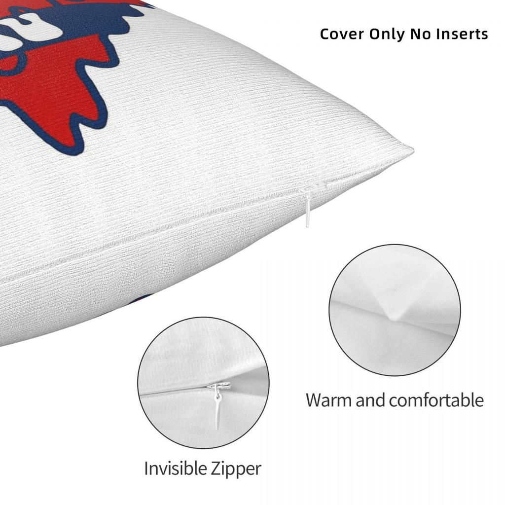 Florida Atlantic University Heart Pillowcase Polyester Linen Velvet Printed Zip Decor Pillow Case Bed Cushion Cover 45X45