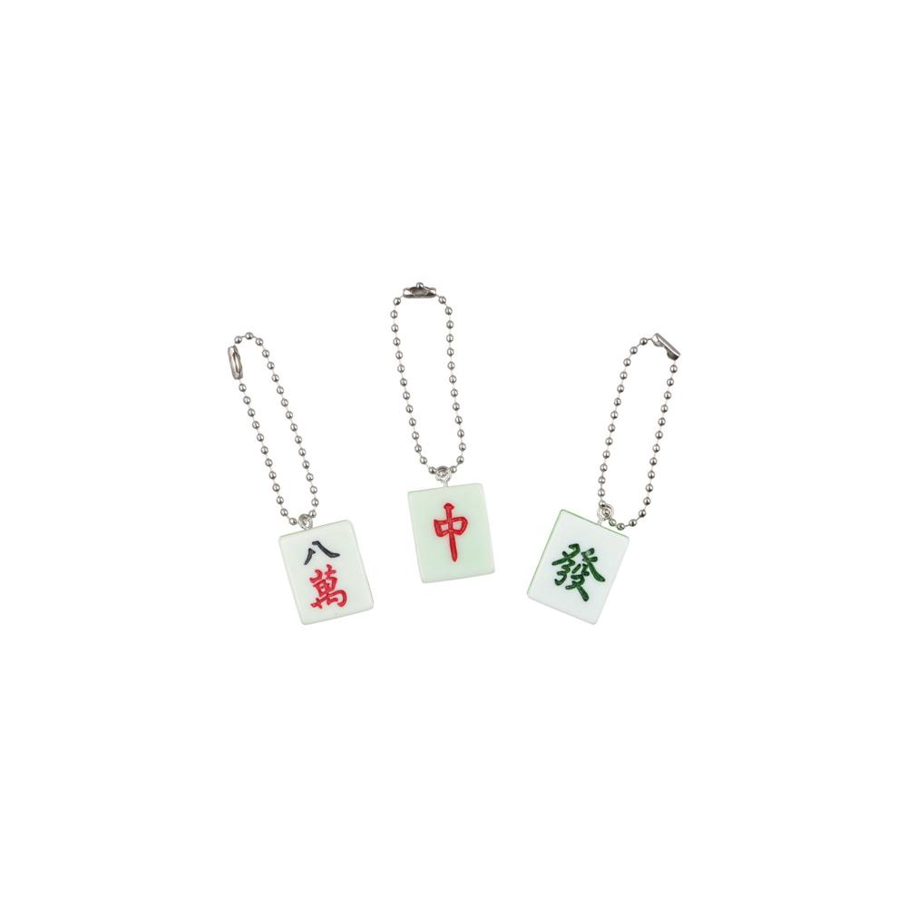 Брелок Lucky Mahjong из смолы, подвеска в китайском стиле, мини-брелок для ключей в стиле маджонг, подвесной аксессуар