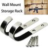 1 Pair Rifle Wall Mount Storage Rack J Shape Stainless Steel Anti-Scratch Hooks Hangers Holder