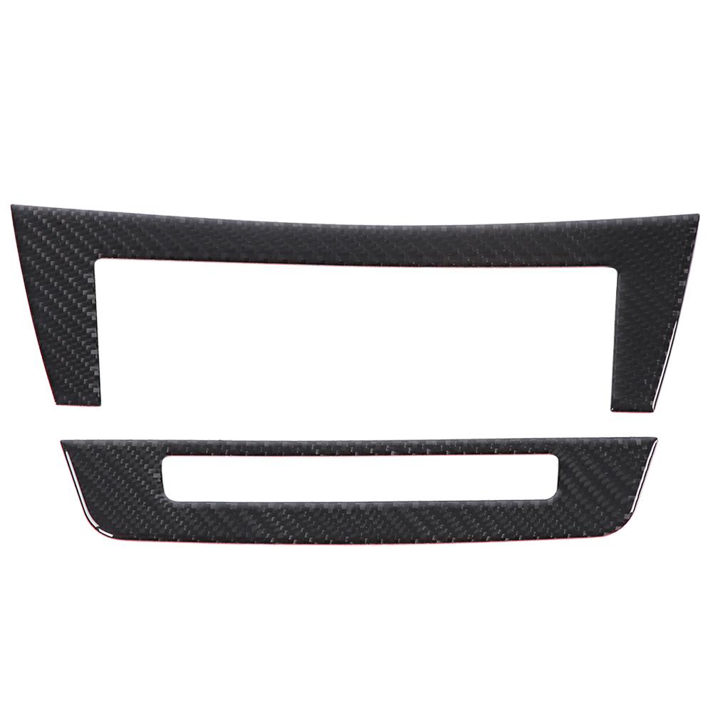 Carbon Fiber Car Console Central Control Panel Cover Trim for Mercedes Benz W204 Classic Style
