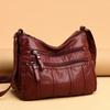 Vintage Style Pu Mens Shoulder Bag With Sewn Details And Lightweight Design