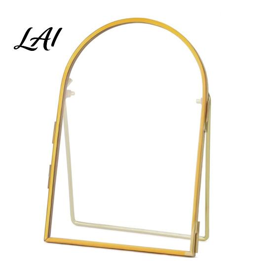 Customizable Photo Display Glass Press Frame for Dried Flowers Octagonal Metal Shadow Box with Personalized Memory Clear Glass Wall Hanging