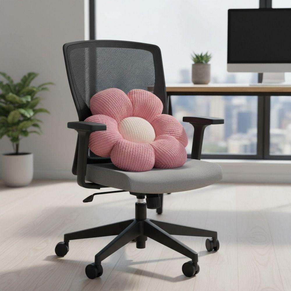 PP Cotton Stuffed Flower Plush Pillow Soft Chair Mat Comfortable Car Seat Pillow Home Decoration