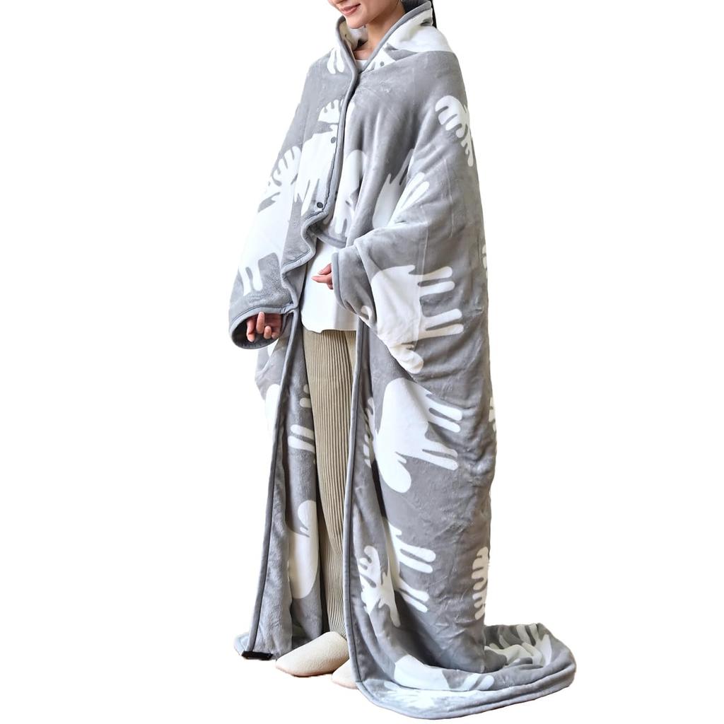 Electric Wearable Melting Wearable Electric Curun Nordic Long Elk Gray Blanket, Blanket, Flannel, Blanket, Style, Size, 140x180cm, Pattern,