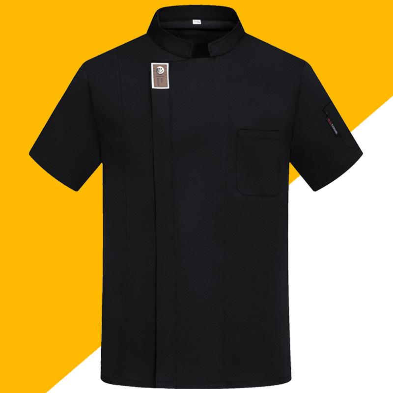 Куртка шеф-повара для мужчин и женщин, рубашка повара с короткими рукавами, униформа официанта для пекарни, ресторана, топ