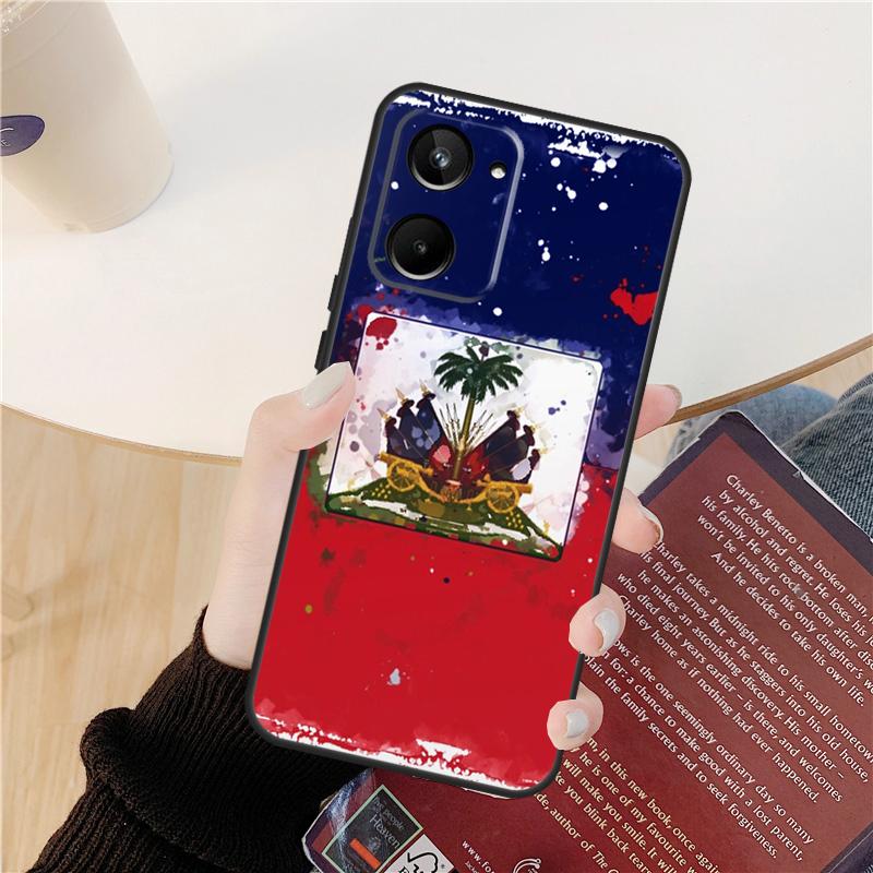 Haiti Haitian Flag Case For Realme C61 C67 C53 C55 C75 C51 C21Y C25S GT 6 6T 5 GT7 Pro 10 11 12 13 14 Pro Plus
