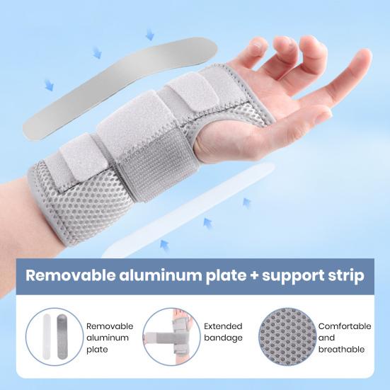 1 пара бандажей для запястья при карпальном туннельном синдроме, поддержка при артрите, тендините, растяжении, фиксатор для руки, защита, дышащая шина-поддержка для травм, упражнений